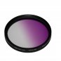 NEW 58mm Graduated Gradual Pruple Color filter for DSLR lens