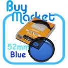 NEW 52mm Full BLUE Color Effect filter for DSLR DC lens Nikon Canon Sony 52 mm