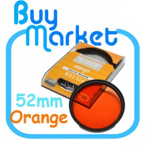NEW 52mm Full ORANGE Color Effect filter for DSLR DC lens Nikon Canon Sony 52 mm