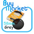 NEW 58mm Full GREY Color Effect filter for DSLR DC lens Nikon Canon Sony 58 mm