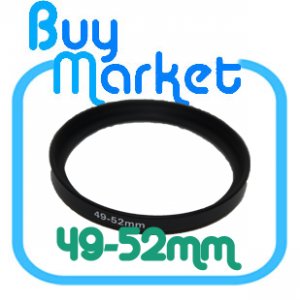 Adapter Lens Filter Step Up Ring 49-52mm 49mm to 52mm