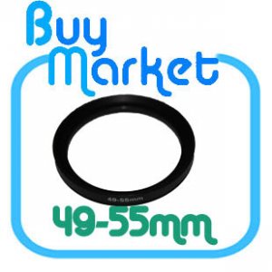 Adapter Filter Lens Step Up Ring 49-55mm 49mm to 55mm