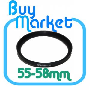 Adapter Filter Lens Step Up Ring 55-58mm 55mm to 58mm