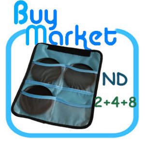 New 72mm ND2&acirc;��+ND4+ND8 Filter ND Kit Set with CASE (***Free Registered Airmail)