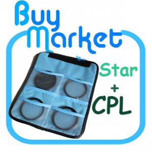 NEW 62MM CPL + 4X 6X 8X STAR FILTER SET with CASE (***Free Registered Airmail)