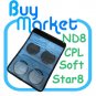 New 72mm ND48+Star 8+Soft+CPL Filter ND Kit Set with CASE for DSLR Camera Lens (***Free RA)