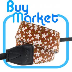 DSLR Canon Nikon Camera Brown Flower Shoulder Neck Belt Strap Grip Straps #23