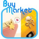 STAR + RIBBON Set Anti Dust 3.5mm Earphone Plug Stopper for iPhone 4 4S iPad Galaxy