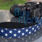 DSLR Canon Nikon Camera Color BLUE STAR Shoulder Neck Belt Strap Grip Straps #26