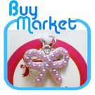 PURPLE Diamond RIBBON Anti Dust Earphone Plug Stopper for iPhone 4 4S iPad Galaxy