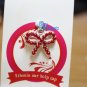 RED Diamond RIBBON Anti Dust Earphone Plug Stopper for iPhone 4 4S iPad Galaxy