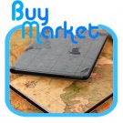 Grey World Map Leather Case Portfolio Cover w Stand for Apple iPad3 the new iPad