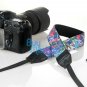 DSLR Camera Oil Painting Colorful flower Shoulder Neck Belt Strap Grip Straps #31