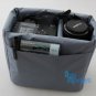 GREY Insert Padded Camera DSLR Inner Folding Divider Partition Protect Case (S)