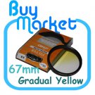 SALE 67mm Graduated Gradual Yellow Color filter for DSLR Camera