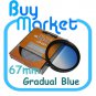 SALE 67mm Graduated Gradual Blue Color filter for DSLR camera