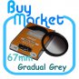 SALE 67mm Graduated Gradual Grey Color filter for DSLR camera