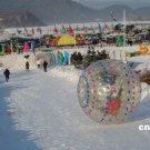 zorb ball ,zorbing ball on snow