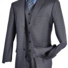 Mens 3pc Executive Blue Suit  46R