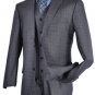 Mens 3pc Executive Blue Suit  46R