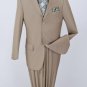 Loriano Mens 2pc Executive Tan Suit 40L
