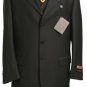 Mens 3pc Executive Black Suit  44R