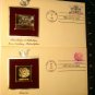 6 GOLDEN REPLICAS OF US STAMPS-VERY COLLECTIBILE- FINE