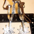 VINTAGE TOY COWBOY SPURS- METAL--PERFECT
