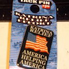 HURRICANE KATRINA--FLAG  PIN--NEW ORLEANS DISASTER