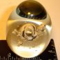 CLEAR  EGG BUBBLE Paper Weight VERY GOOD-NO SCRATCHES