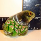 GLASS FROG  MILLEFLORI Paper Weight  PERFECT-CUTE LITTLE GUY
