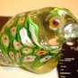 GLASS FROG MILLEFLORI Paper Weight PERFECT-CUTE LITTLE GUY