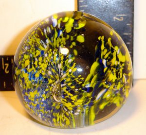 SPLATTER FLOWER Paper Weight VERY GOOD-NO SCRATCHES
