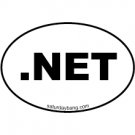 .NET Mini Euro Style Oval Sticker