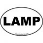 LAMP Stack Mini Euro Style Oval Sticker