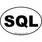 SQL Mini Euro Style Style Oval Oval Sticker