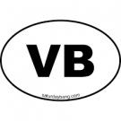 Visual Basic Mini Euro Style Oval Sticker (VB)
