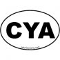 CYA Mini Euro Style Oval Sticker