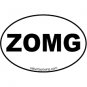 ZOMG Mini Euro Style Oval Sticker