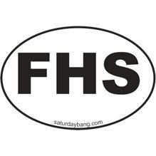FHS Mini Euro Style Oval Sticker