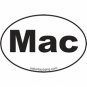 Mac Mini Euro Style Oval Sticker