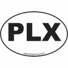 PLX Mini Euro Style Oval Sticker