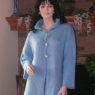 NIP SOFT SURROUNDINGS SATURDAY MORNING SWEATER BLUE $110 LP