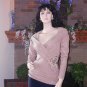NWT SOFT SURROUNDINGS OLIVIA BAMBOO CASHMERE SWEATER MAUVE PINK XL