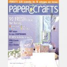 PAPER CRAFTS March 2006 Magazine Cards Chipboard Faux Rickrack Card STAMP & PUNCH