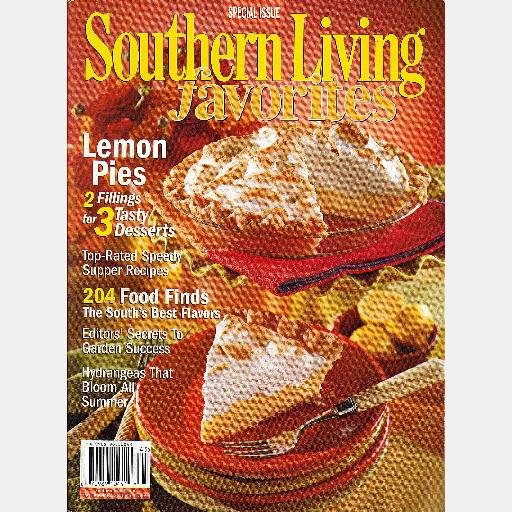 SOUTHERN LIVING FAVORITES Spring 2004 Magazine Special Issue LEMON PIE