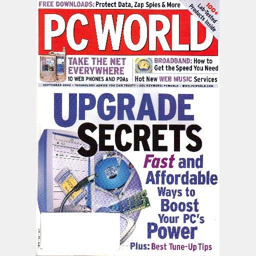 PC WORLD P C Magazine September 2003 Sony VAIO PCG-TR1A  HP Compaq Nc4000 Fujitsu LifeBook P5000