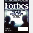 FORBES January 30 2006 Magazine SUPERCOMPUTER Sony IBM LEGG MASON 2006 Fund Guide