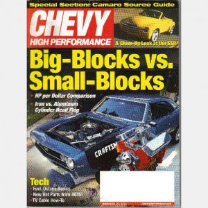 Chevy High Performance March 2002 Magazine Vannoy 66 TPI Chevy II Stealth S15 Lingenfelter turbo 427
