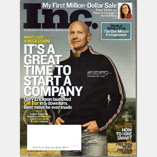 INC Magazine MAY 2008 Gary Erickson CLIF BAR Tom Szaky Who is Buying American Pull Out Map